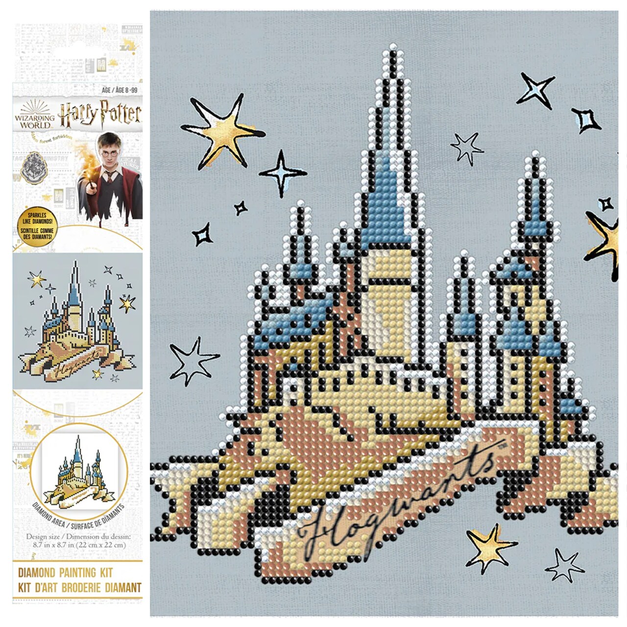 Diamond Dotz Harry Potter Hogwarts Diamond Painting Kits for Adults - Diamond Art Kits a Relaxing Creative Craft Kit with Dotz Gems
